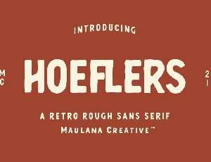 Hoeflers font