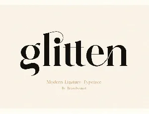 Glitten font