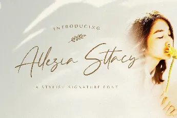 Allezia Sttacy Script font