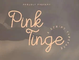 Pink Tinge Script font