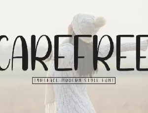 Carefree Display font