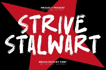 Strivestalwart font