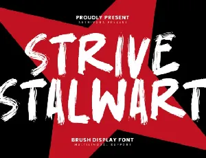 Strivestalwart font