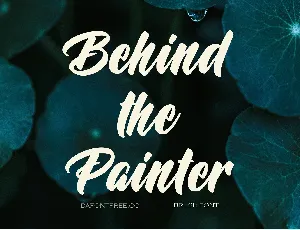 Behind the Painter font