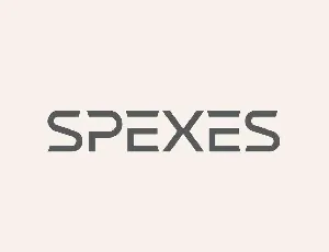 Spexes font