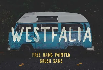 Westfalia Free font