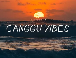 Canggu Vibes font