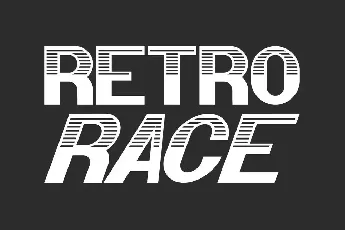 Retro Race Demo font