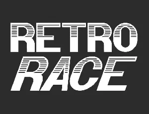 Retro Race Demo font