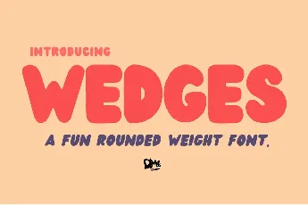 Wedges font