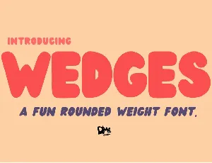 Wedges font