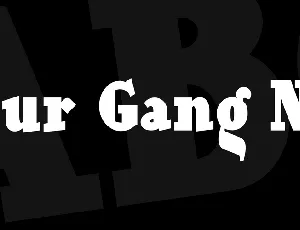 Our Gang NF font