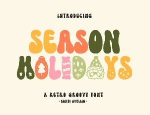 Season Holidays font