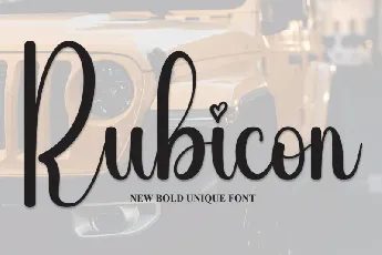 Rubicon Script font