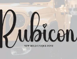 Rubicon Script font