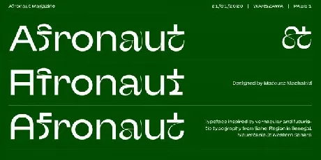 Afronaut font