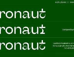 Afronaut font