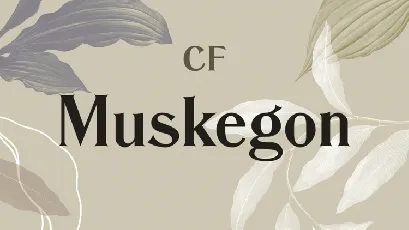 Muskegon CF font