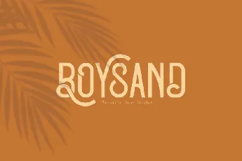 Boysand Display font