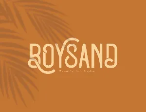 Boysand Display font