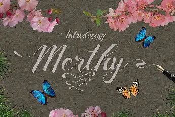 Merthy Script font