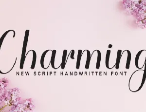 Charming Script Typeface font
