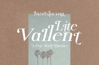 Lite Vallent font