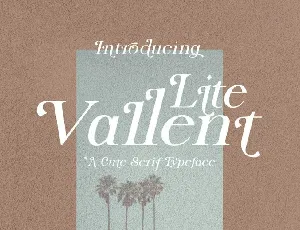 Lite Vallent font