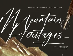 Mountain Heritages font