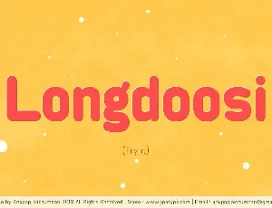 Longdoosi font