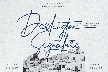 Darlington Signature font