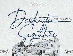 Darlington Signature font