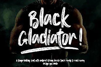 Black Gladiator - Personal Use font