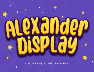 Alexander Display font