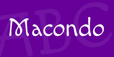 Macondo font