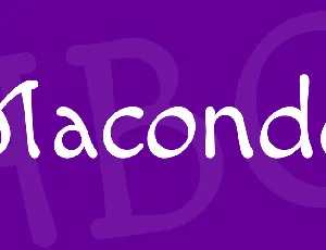 Macondo font