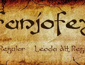 Fanjofey font