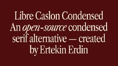 Libre Caslon Condensed Family font