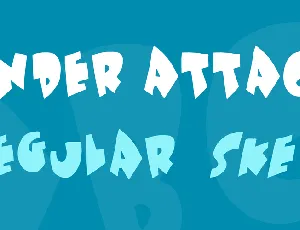 Under attack font