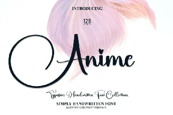 Anime Script font