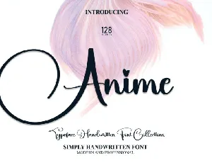 Anime Script font