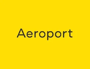 Aeroport Family font