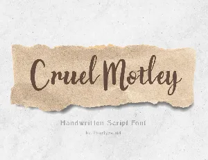 Cruel Motley font
