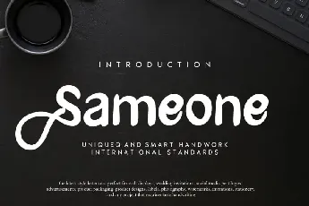 Sameone Script font