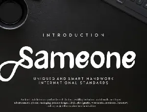 Sameone Script font