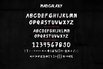 Mad Galaxy Script Duo font