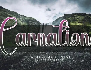 Carnation Script font