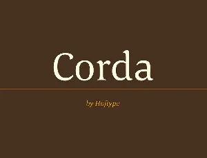 Corda font