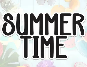 Summer Time Display font