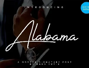 Alabama Signature font